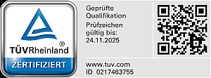 TÜV Rheinland zertifizierter Datenschutz